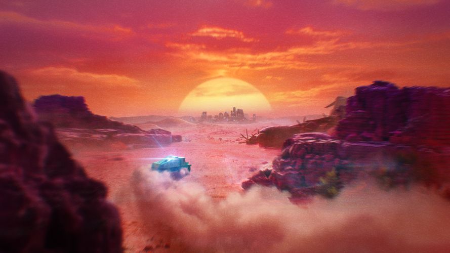 Le jeu de conduite hors-route vaporwave «&nbsp;ADRIFT&nbsp;» lance sur PC