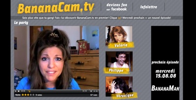 www.BananaCam.tv, une série Web de Jean-François Grenier diffusée par épisodes