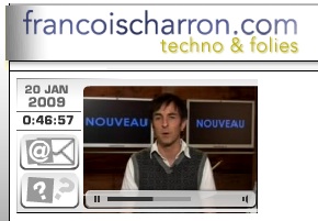 Francoischarron.com lance une nouvelle version du site, incluant une WebTV 16:9 !