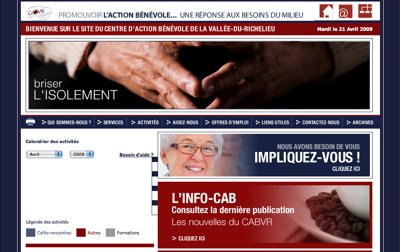 Bollé Communications lance le site Internet du Centre d’action bénévole de la Vallée-du-Richelieu