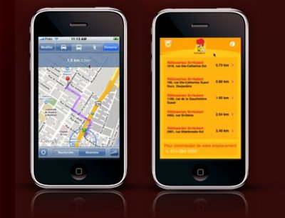 Uranium développe une application iPhone pour Les Rôtisseries St-Hubert 