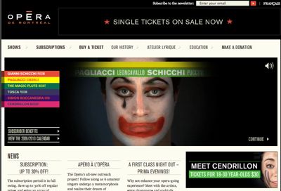 Inpix donne un nouveau visage au site Web de l’Opéra de Montréal