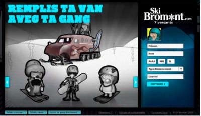 Revolver 3 développe une campagne en ligne pour la saison 2010 de Ski Bromont 