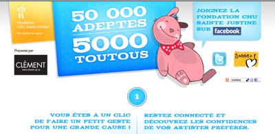 La Fondation CHU Sainte-Justine lance sa campagne « 50 000 adeptes = 5000 toutous » dans les médias sociaux
