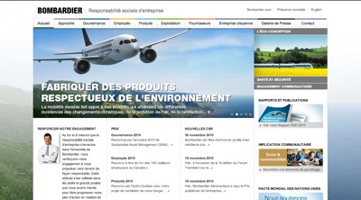 w.illi.am/ propulse Bombardier sur le Web pour sa Responsabilité Sociale d’Entreprise