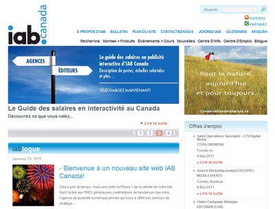 IAB Canada actualise son site Web