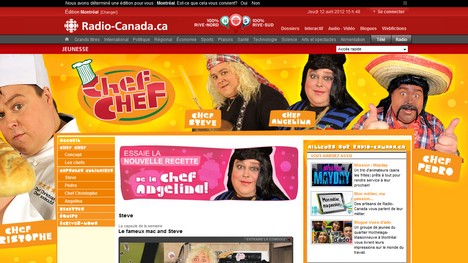 Les capsules Chef Chef sur la Zone Jeunesse de Radio-Canada