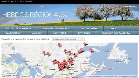 Les Hebdos Régionaux Québecor Média prennent de l’expansion sur le Web