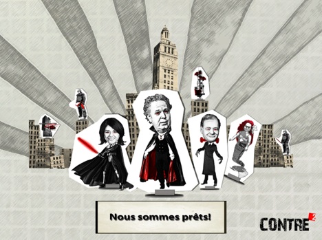 Des étudiants de l’Université de Montréal présentent Contre², un jeu sérieux sur la grève étudiante