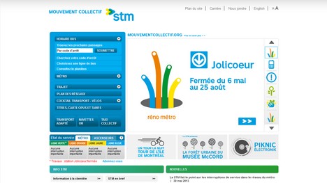 TP1 développe le nouveau site Web de la STM