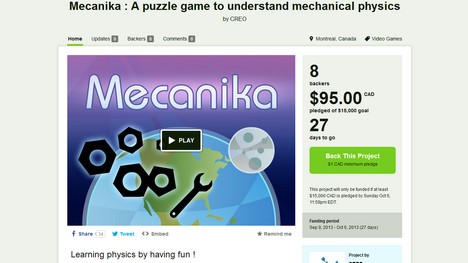 Le jeu « Mécanika » sur Kickstarter