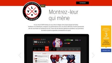 Phéromone lance la version bêta de la nouvelle Ligue Virtuelle de Hockey