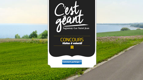 Tourisme Saguenay Lac Saint-Jean lance un concours Web