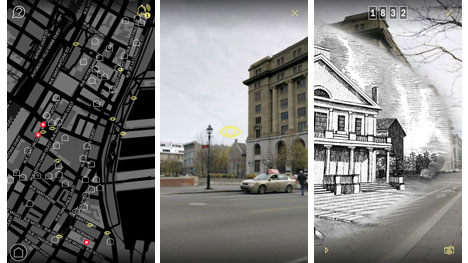 Parcours techno-historique dans le Vieux-Montréal à vivre avec l’application mobile Montréal en Histoires 