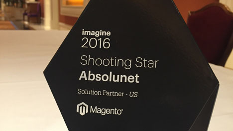 Absolunet remporte le prix « Shooting Star 2016 » de Magento 