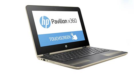 Le HP Pavilion X360 possède une charnière pivotant sur 360 degrés