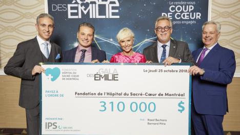 Gala Des Émilie 2018 : La Fondation de l’Hôpital du Sacré-Coeur de Montréal amasse 310 000 $