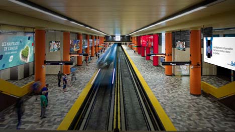 Astral et Transgesco revitalisent et numérisent leur offre dans le métro de Montréal