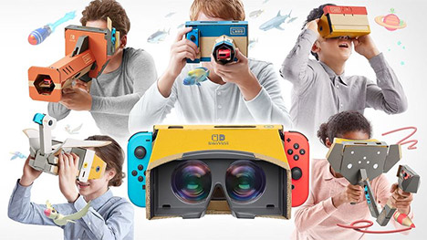 L’ensemble Nintendo Labo propose des expériences de jeu en VR simples et partageables