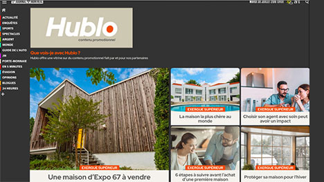 Québecor lance Hublo, la plateforme d’hébergement et de rayonnement des contenus promotionnels