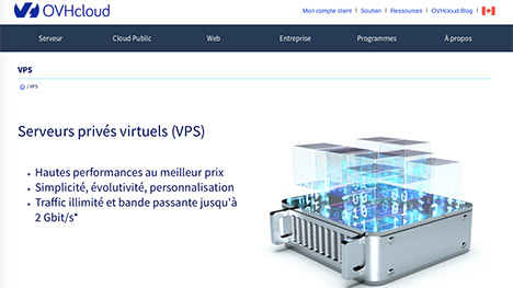 OVHcloud fait évoluer son offre de serveurs privés virtuels VPS OVHcloud