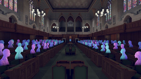 L’édifice historique du Parlement s’anime grâce à une expérience virtuelle