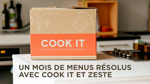 Pour les 10 ans de Zeste, Cook it forme un partenariat avec Québecor 
