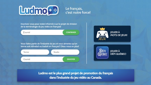 Ludmo, une initiative ludique pour promouvoir le français dans l’industrie du jeu vidéo