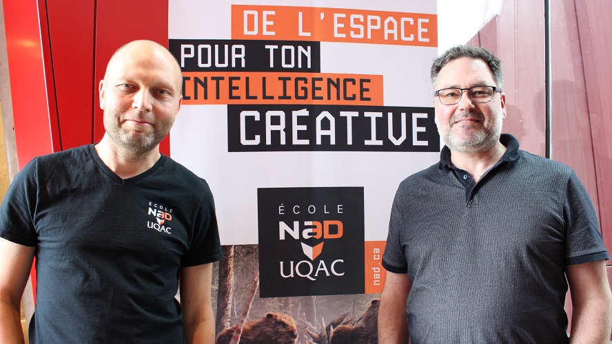 Christian Beauchesne et les techniciens de l’École NAD-UQAC offrent leur soutien à Gameable